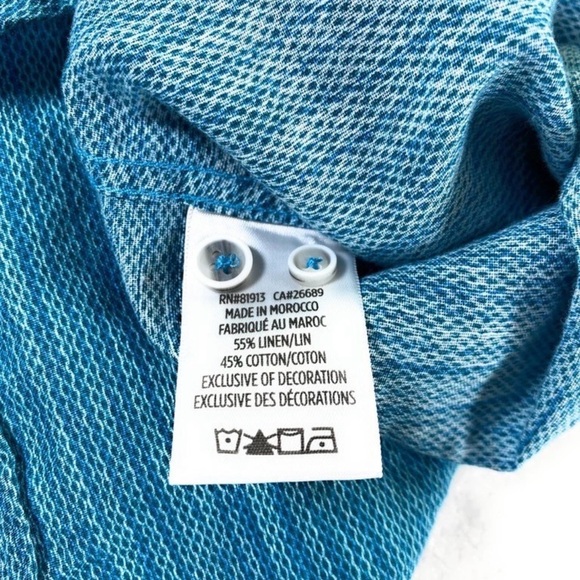 Robert Graham Blue Textured Button Down Shirt - Picture 9 of 13